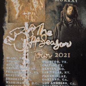 J Cole the off season tour 2021 band tee shirt retro old school
